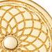 Celestial Radial Pendant Necklace Yellow Gold Vermeil