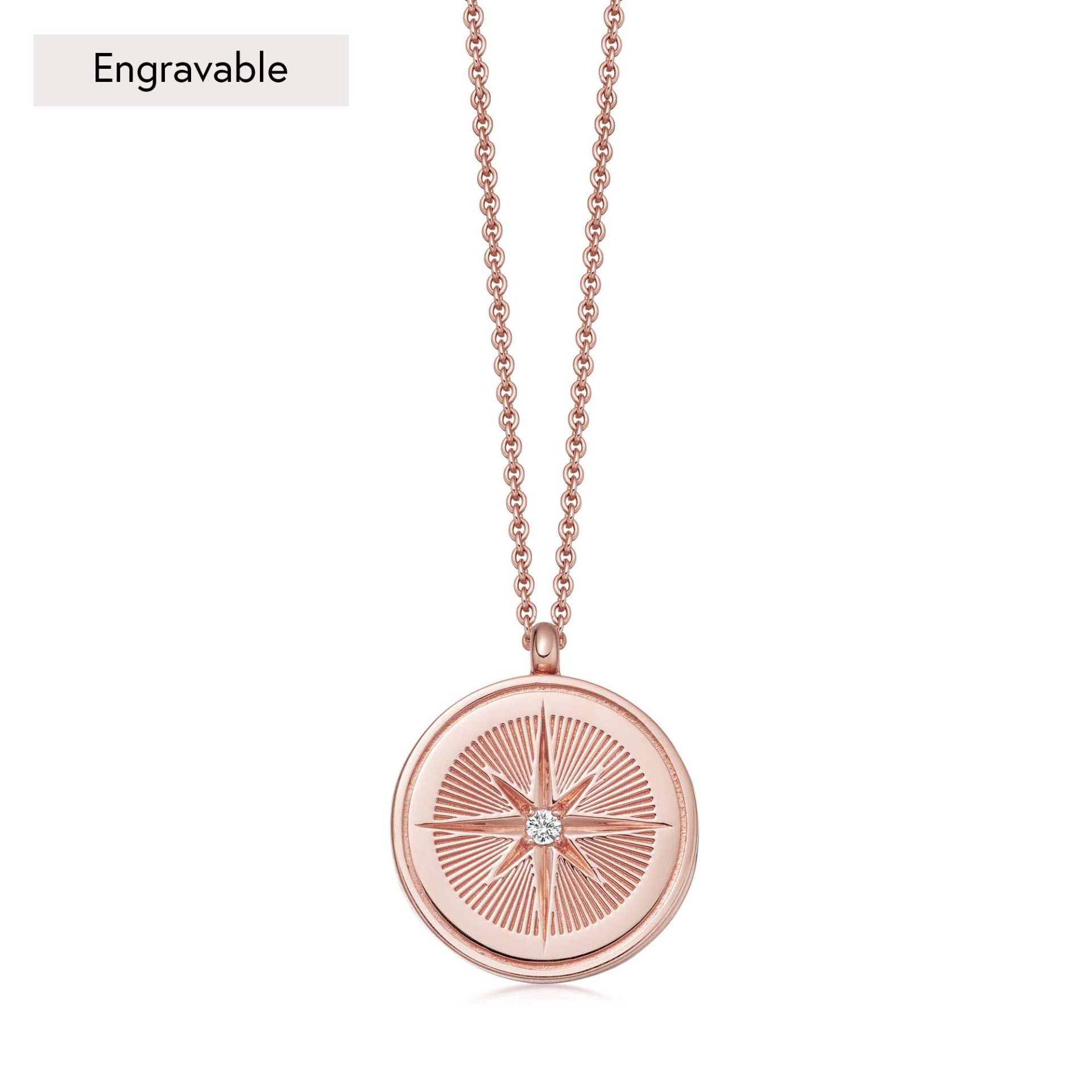 Celestial Compass Locket Necklace in 