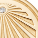 Celestial Sunrise Locket Necklace in Yellow Gold Vermeil