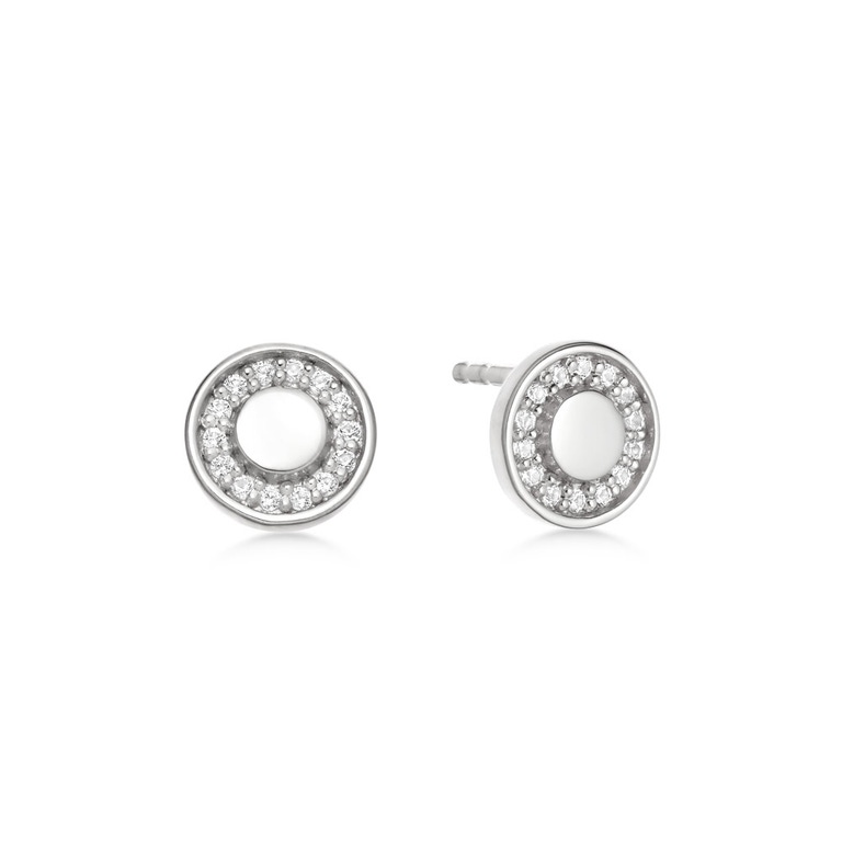 Cosmos Stud Earrings in Sterling Silver