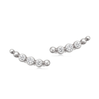 Stilla Arc Ear Crawlers in Sterling Silver