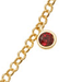 Single Adorned Garnet Biography Necklace