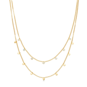 Moonstone Double Droplet Necklace