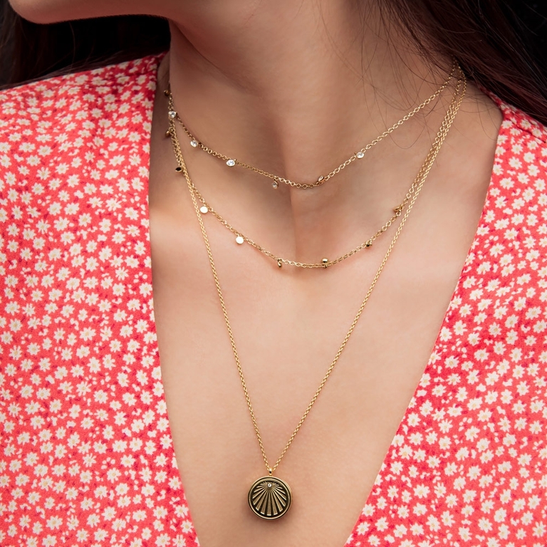 Moonstone Double Droplet Necklace