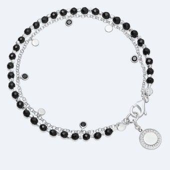 Adorned Black Onyx Cosmos Biography Bracelet | 925 Sterling Silver | Astley Clarke
