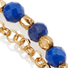 Gold Biography Lapis Charm Bracelet