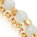 Gold Biography Amazonite Charm Bracelet