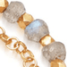Gold Biography Labradorite Charm Bracelet