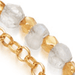 Gold Biography Rainbow Moonstone Charm Bracelet