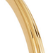 Large Linia Hoop Earrings in Yellow Gold Vermeil
