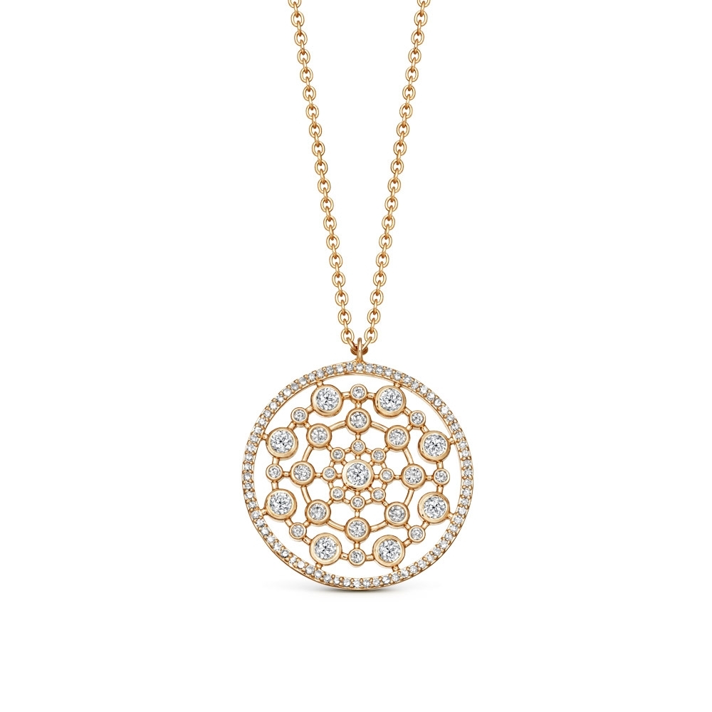 Large diamond pendant necklace cheap