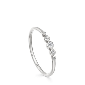 Mini Icon Nova Diamond Ring in White Gold