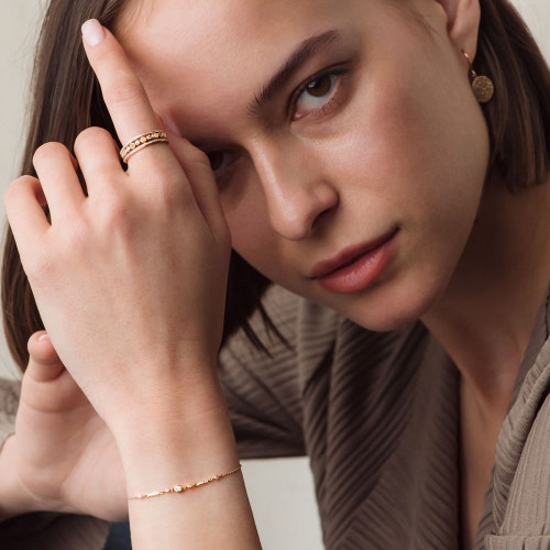 Triple Icon Nova Opal Ring in Rose Gold
