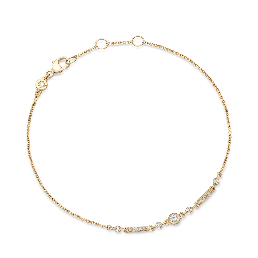 Solid gold hotsell tennis bracelet