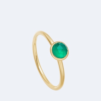 Mini Stilla Green Onyx Ring