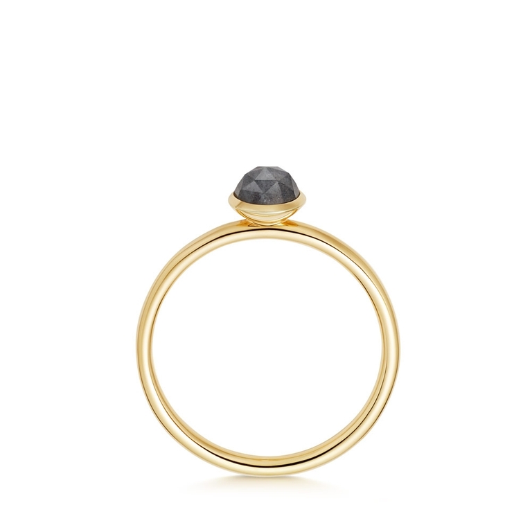 Mini Stilla Labradorite Ring in Yellow Gold Vermeil