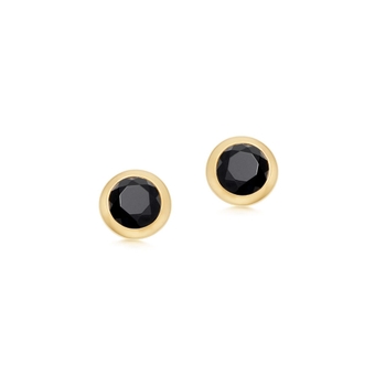 Mini Stilla Black Onyx Stud Earrings