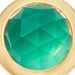Gold Stilla Mini Green Onyx Stud Earrings 