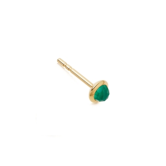 Mini Stilla Green Onyx Single Stud Earring
