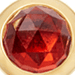 Gold Mini Stilla Garnet Stud Earrings 