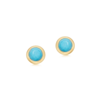 Mini Stilla Turquoise Stud Earrings