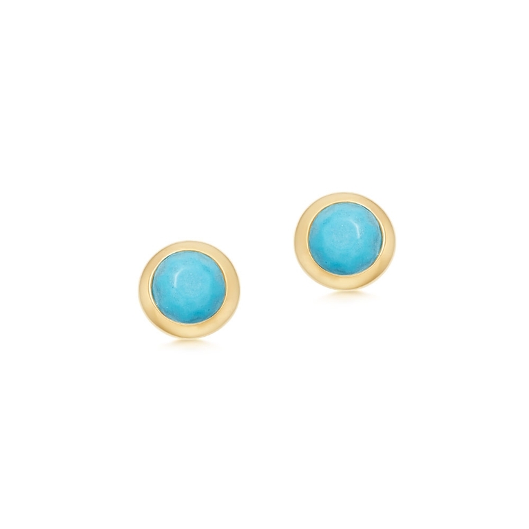 Mini Stilla Turquoise Stud Earrings