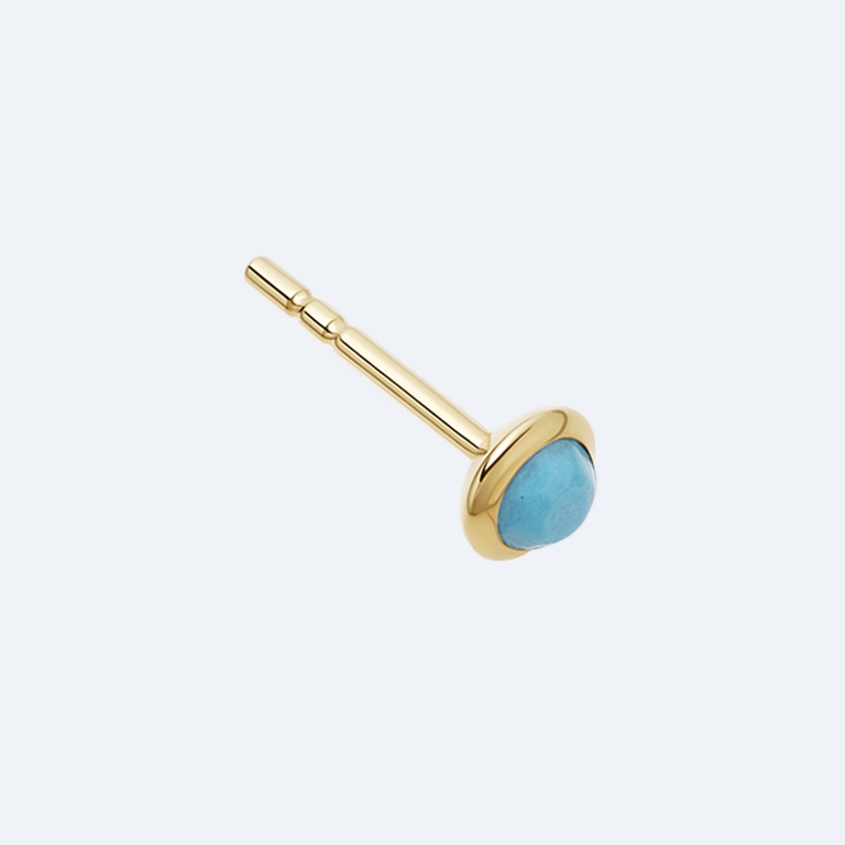 Mini Stilla Turquoise Single Stud Earring