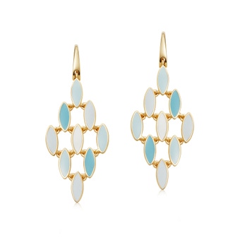 Paloma Fallen Petal Drop Earrings in Yellow Gold