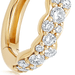Solid Gold Interstellar Mini Diamond Single Huggie Earring