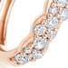 Solid Rose Gold Interstellar Medium Diamond Hoop Earrings