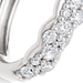 Solid White Gold Interstellar Medium Diamond Hoop Earrings
