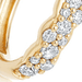 Solid Gold Interstellar Medium Diamond Hoop Earrings