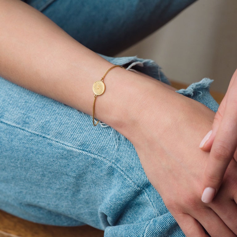 Gold Celestial Radial Kula Bracelet