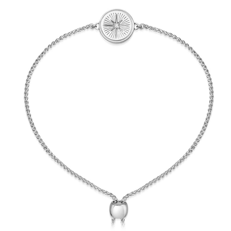 Celestial Compass Kula Bracelet in Sterling Silver