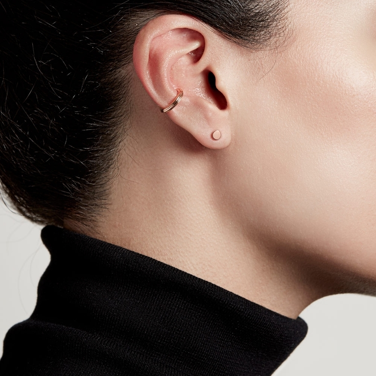 Linia Ear Cuff in Rose Gold Vermeil