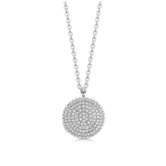 Icon Diamond White Gold Locket Necklace in White Gold 