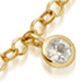 Gold Biography Droplet Rainbow Moonstone Anklet