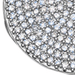 Solid White Gold Icon Large Natural Diamond Locket Necklace