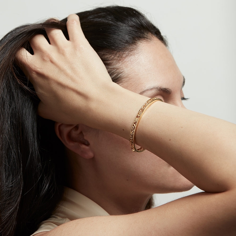 Solstice Bangle in Yellow Gold Vermeil 