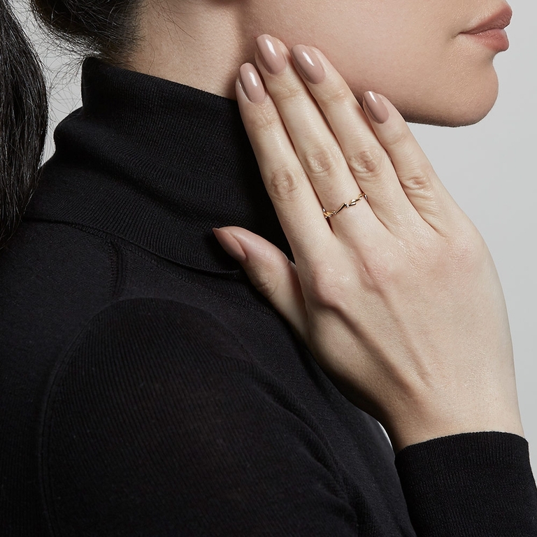 Solstice Stacking Ring in Yellow Gold Vermeil