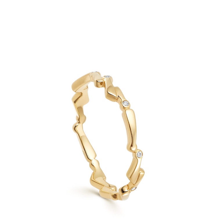 Solstice Stacking Ring in Yellow Gold Vermeil