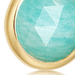 Gold Stilla Drop Amazonite Hoop Earrings 