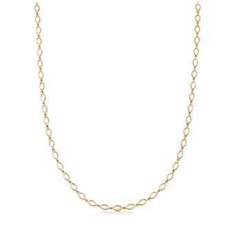 Biography Evil Eye Chain Necklace in Yellow Gold Vermeil