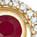 Solid Gold Icon Aura Ruby Bracelet