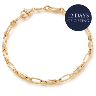 Gold Celestial Orbit Chain Bracelet