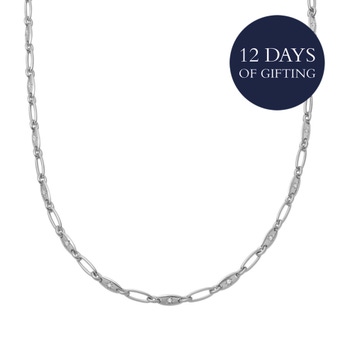 Silver Celestial Orbit Chain Necklace