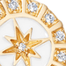Gold Celestial White Enamel Astra Ring