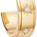 Gold Celestial Orion Hoop Earrings