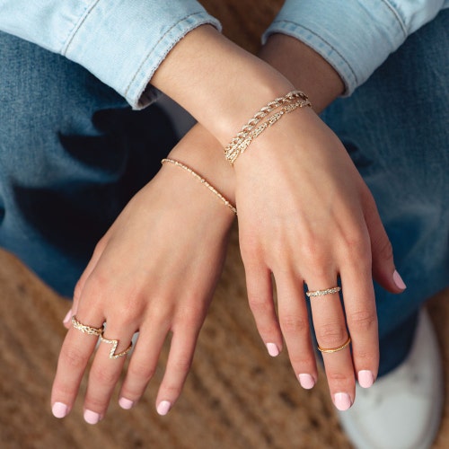 Comet Diamond Tennis Bracelet