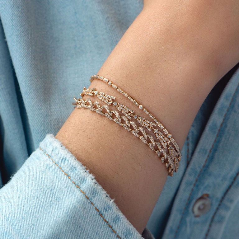 Comet Diamond Tennis Bracelet